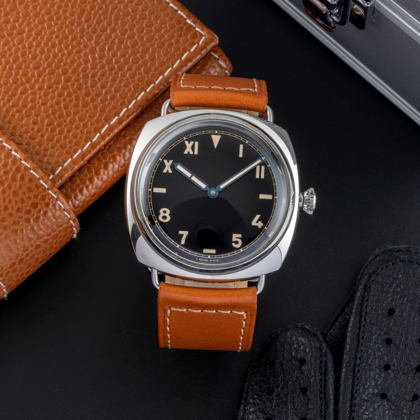 Panerai Special Editions PAM00249 (Unknown (random serial)) - Black dial 47 mm Steel case (1/8)
