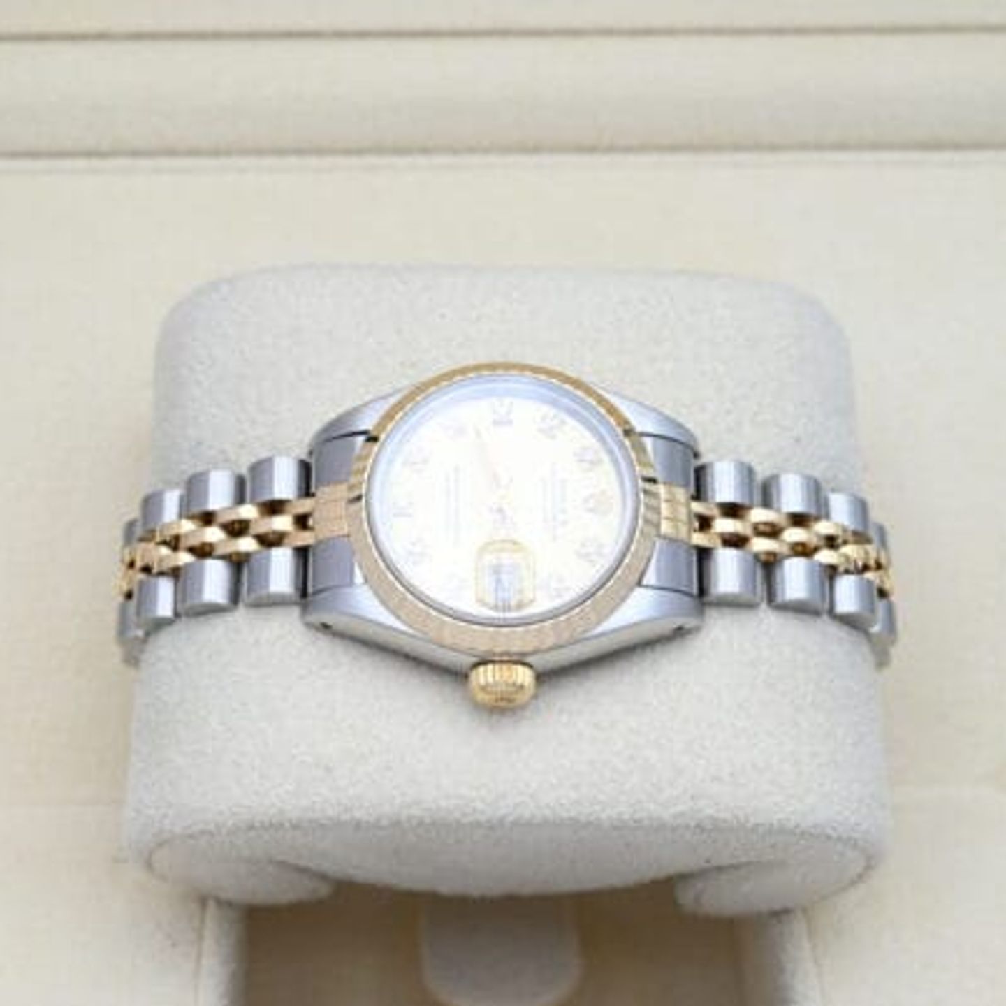Rolex Lady-Datejust 69173 (1989) - Champagne dial 26 mm Gold/Steel case (4/7)