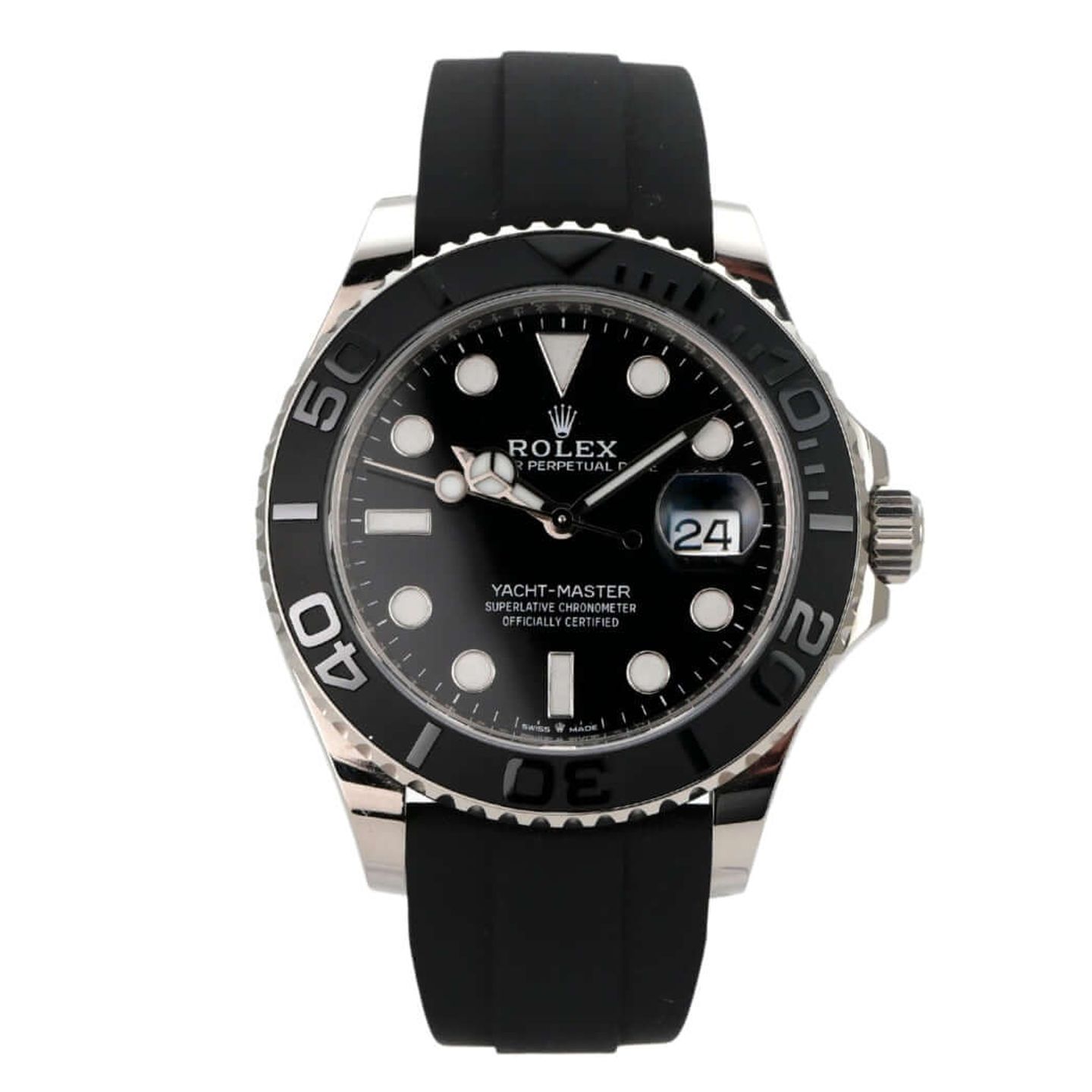 Rolex Yacht-Master 42 226659 (2023) - Black dial 42 mm White Gold case (2/8)