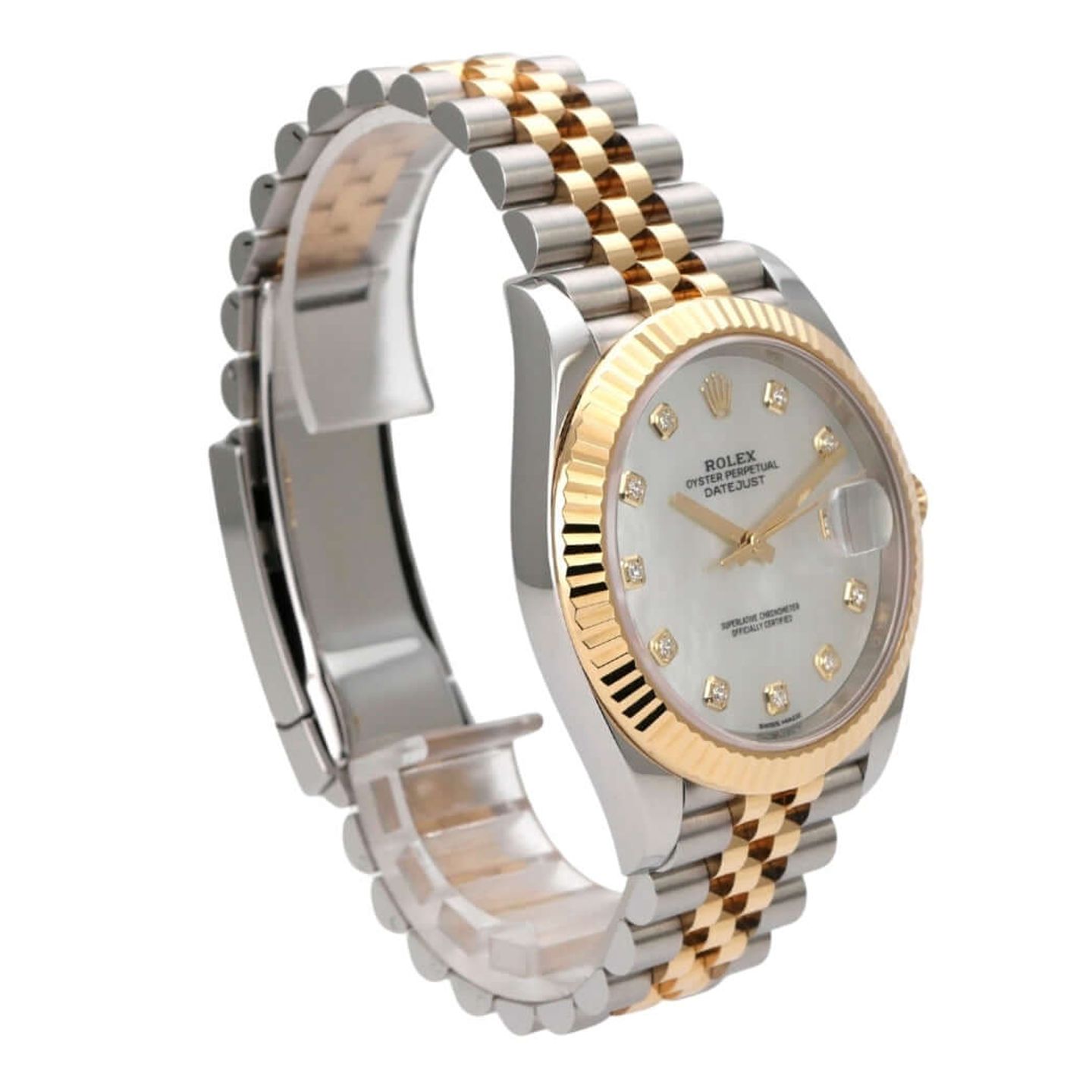 Rolex Datejust 41 126333 (2018) - Pearl dial 41 mm Gold/Steel case (4/8)