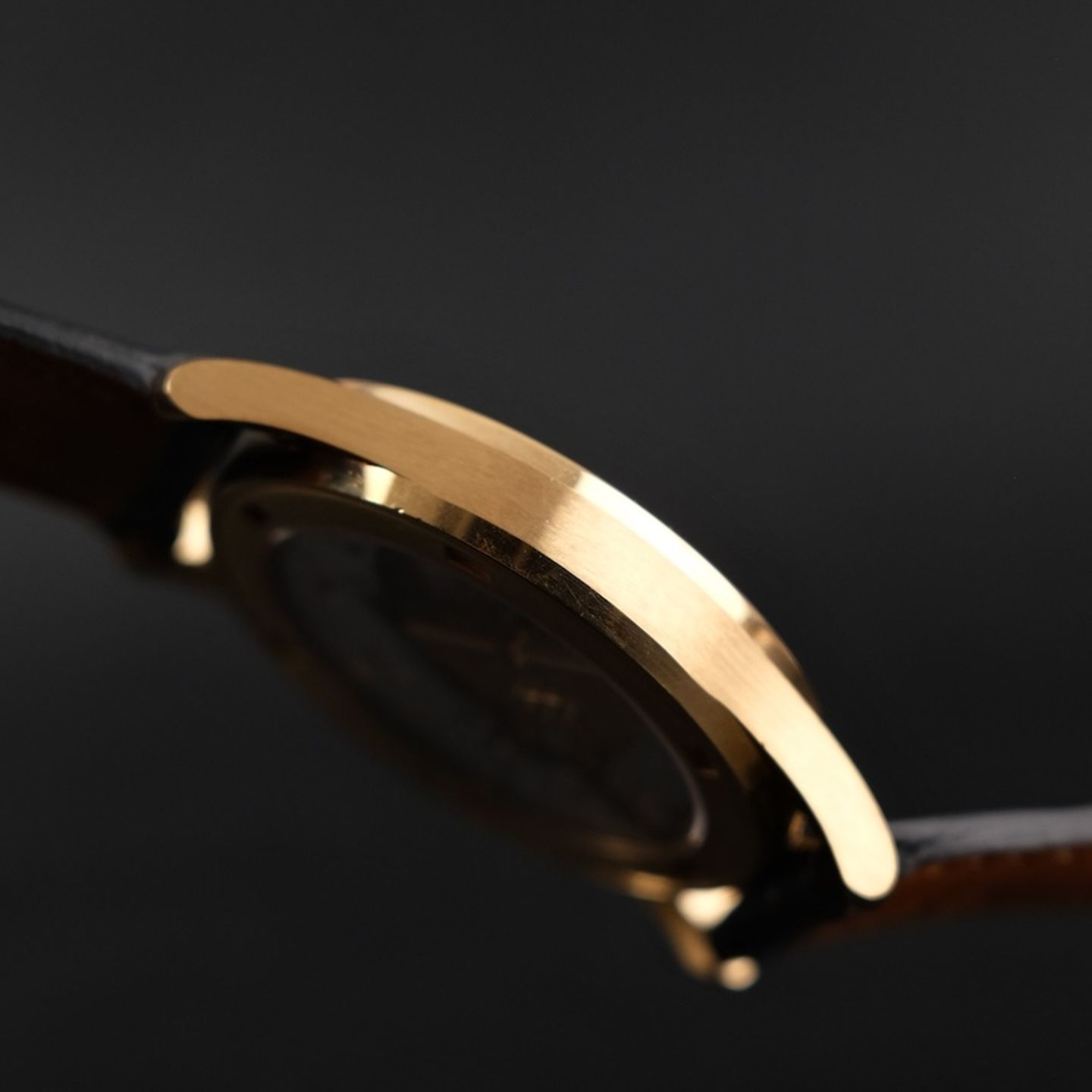 Patek Philippe Calatrava 5026J (Unknown (random serial)) - Black dial 34 mm Yellow Gold case (6/8)