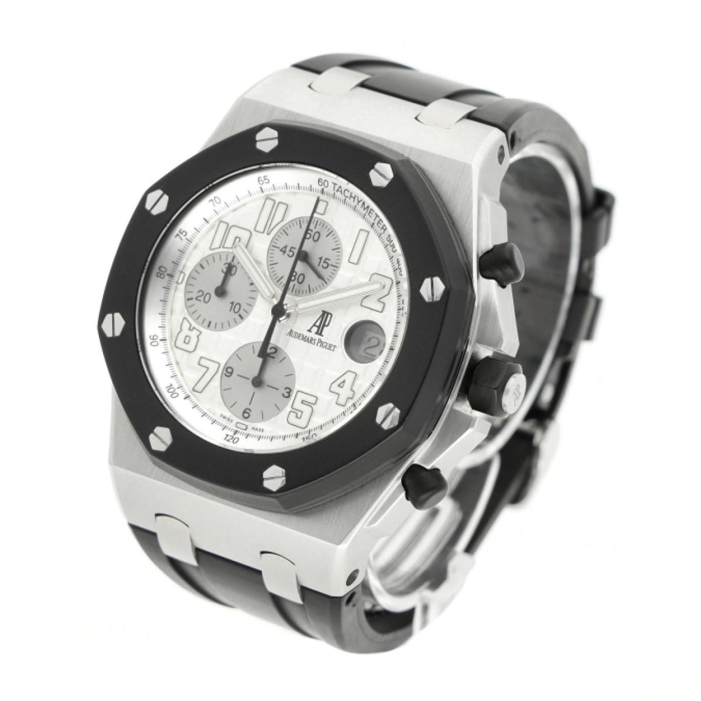 Audemars Piguet Royal Oak Offshore Chronograph 25940SK.OO.D002CA.02.A (2005) - Zilver wijzerplaat 42mm Staal (2/5)