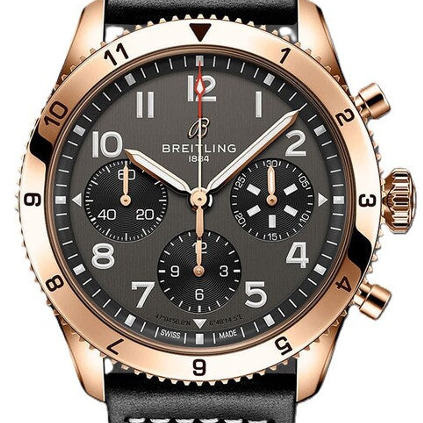 Breitling Classic AVI R233801A1B1X1 (2026) - Black dial 42 mm Red Gold case (1/1)