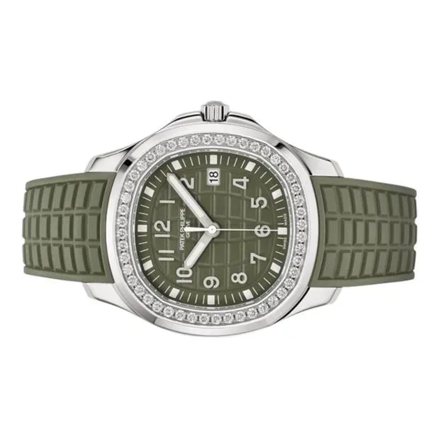 Patek Philippe Aquanaut 5267/200A-011 (2024) - Groen wijzerplaat 39mm Staal (2/6)