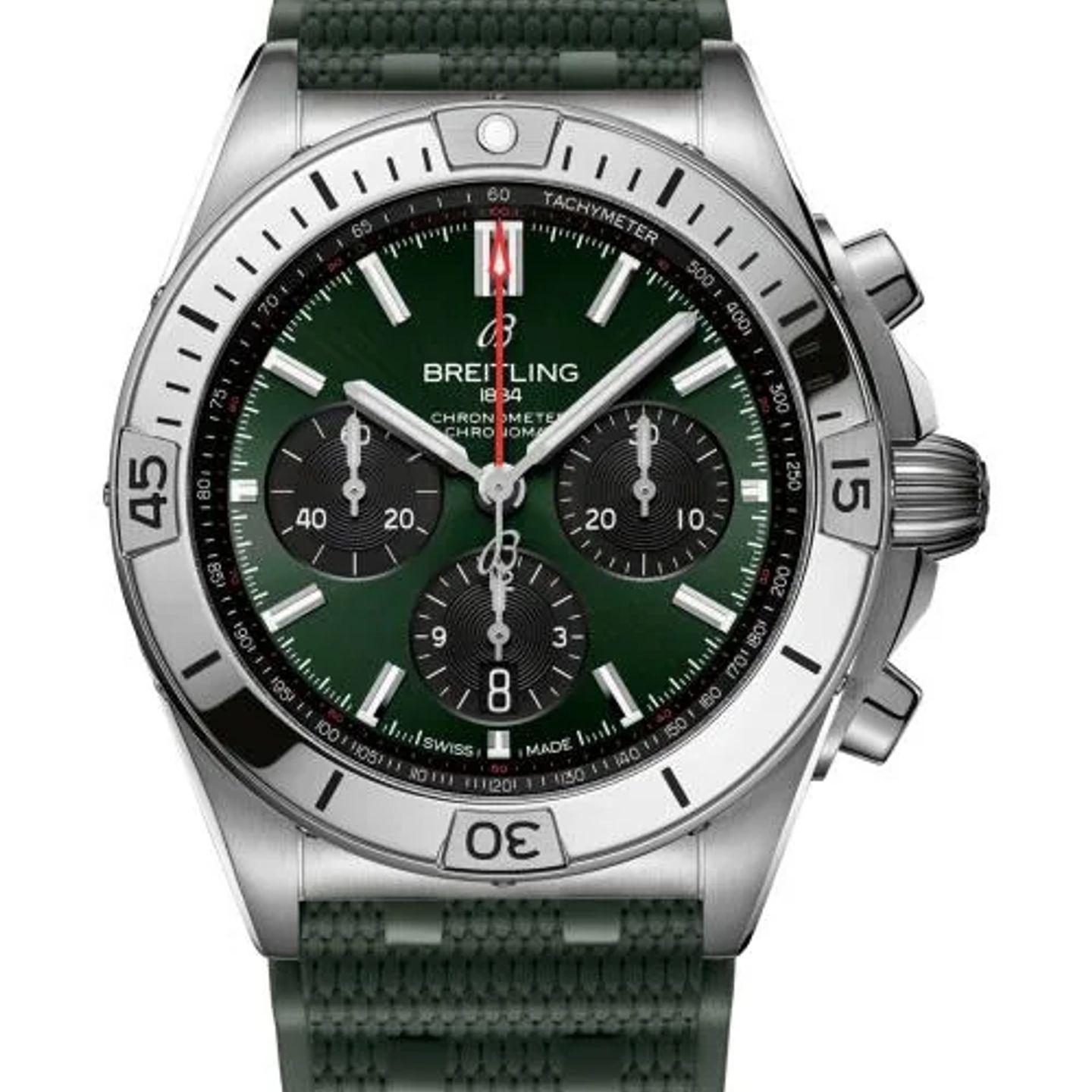 Breitling Chronomat 42 AB0134101L2S1 (2026) - Green dial 43 mm Steel case (1/1)