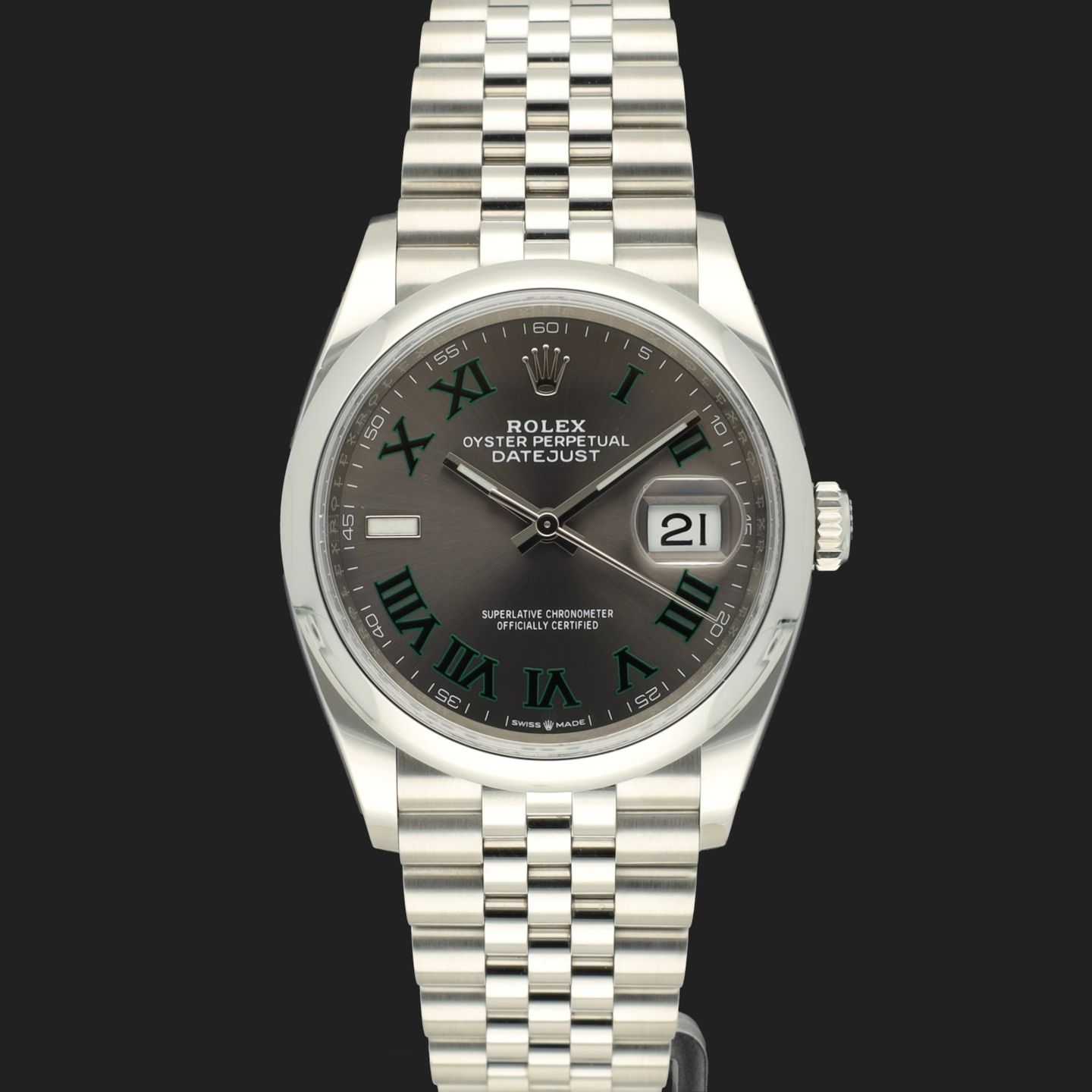 Rolex Datejust 36 126200 (2021) - Grey dial 36 mm Steel case (2/8)