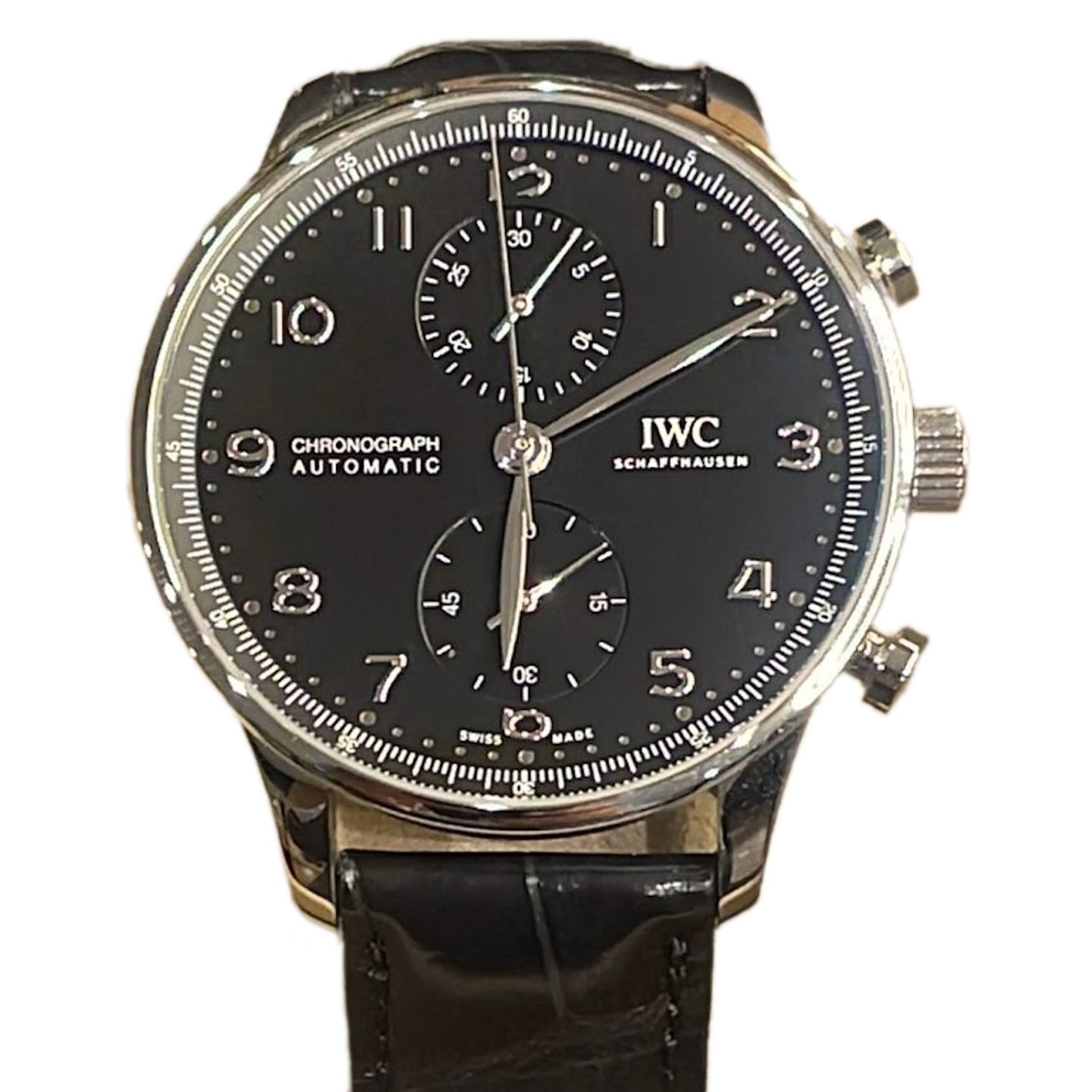 IWC Portuguese Chronograph IW371605 (2023) - Silver dial 41 mm Steel case (1/1)