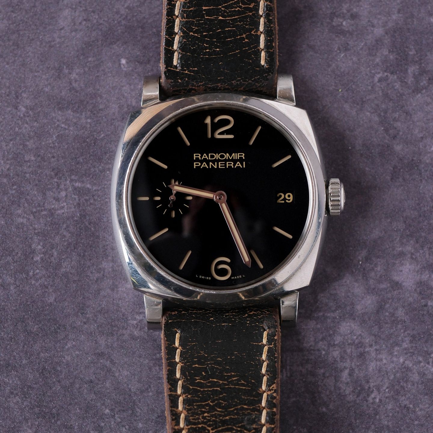Panerai Radiomir 1940 3 Days PAM00514 (1940) - Black dial 47 mm Steel case (5/5)