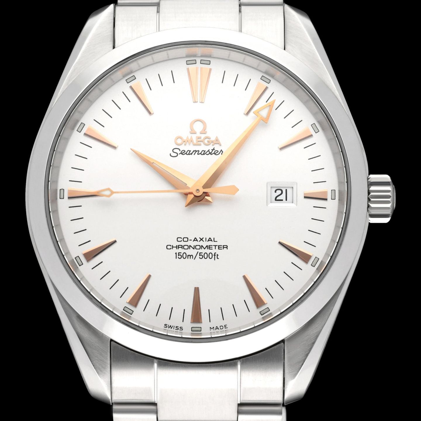 Omega Seamaster Aqua Terra 2502.34.00 (2019) - White dial 42 mm Steel case (1/8)