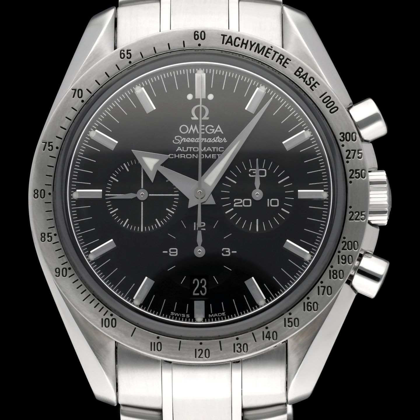Omega Speedmaster Broad Arrow 3551.50.00 (2002) - Black dial 42 mm Steel case (1/8)