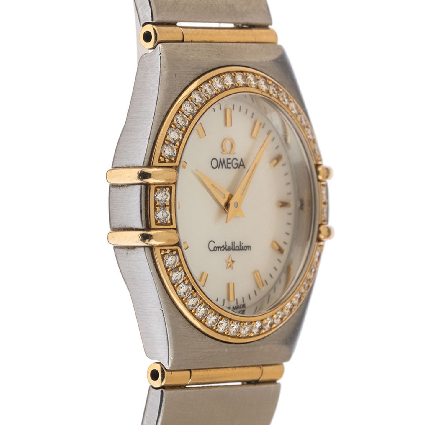 Omega Constellation Men 1277.70.00 (2001) - White dial 26 mm Gold/Steel case (5/7)