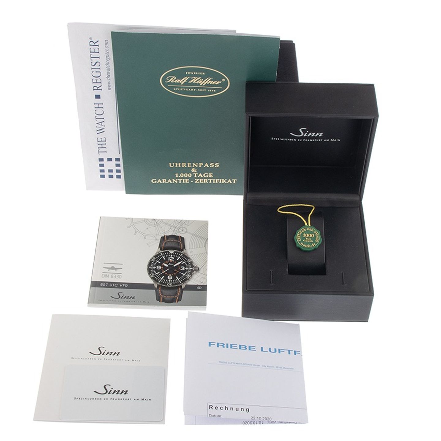 Sinn 856 / 857 857.0401 (2020) - Zwart wijzerplaat 43mm Staal (2/7)