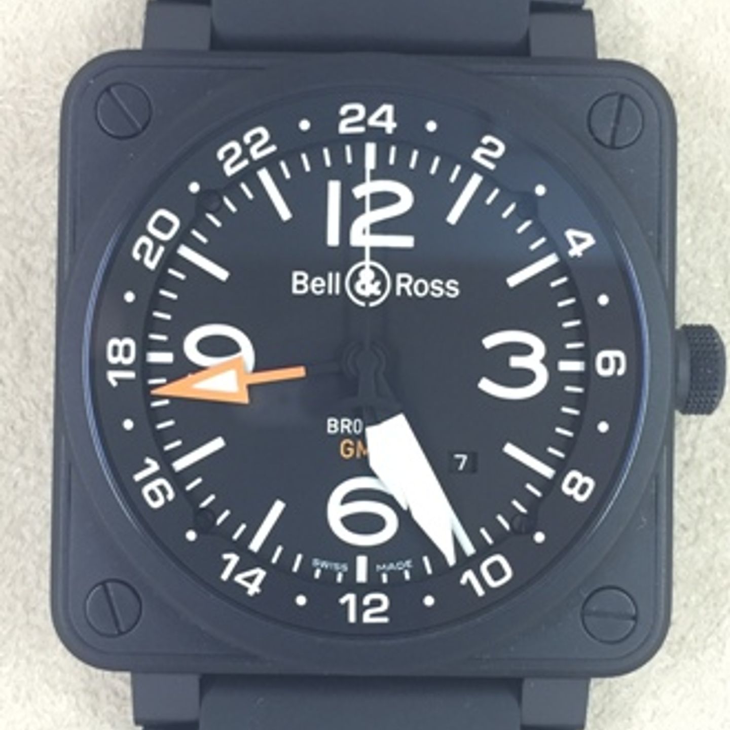 Bell & Ross BR 01-93 GMT BR0193-GMT (Unknown (random serial)) - Black dial 46 mm Steel case (1/4)