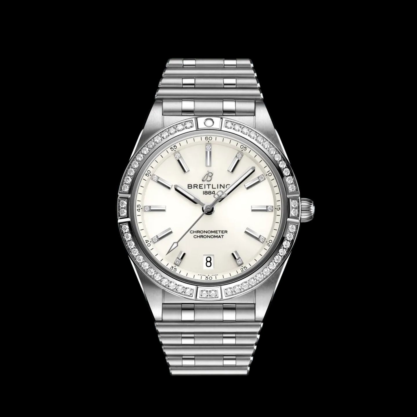 Breitling Chronomat 36 A10380591A1A1 (2024) - Wit wijzerplaat 36mm Staal (1/5)