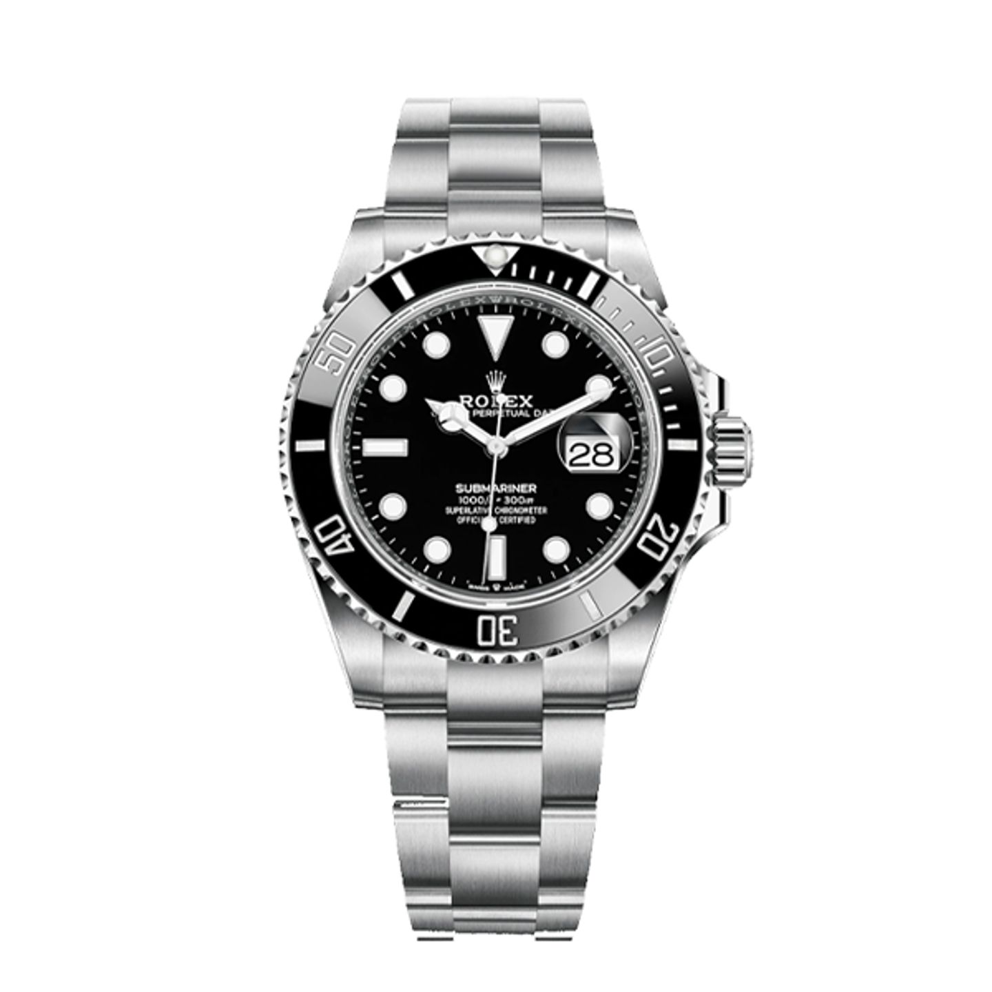Rolex Submariner Date 126610LN (2025) - Zwart wijzerplaat 41mm Staal (1/8)