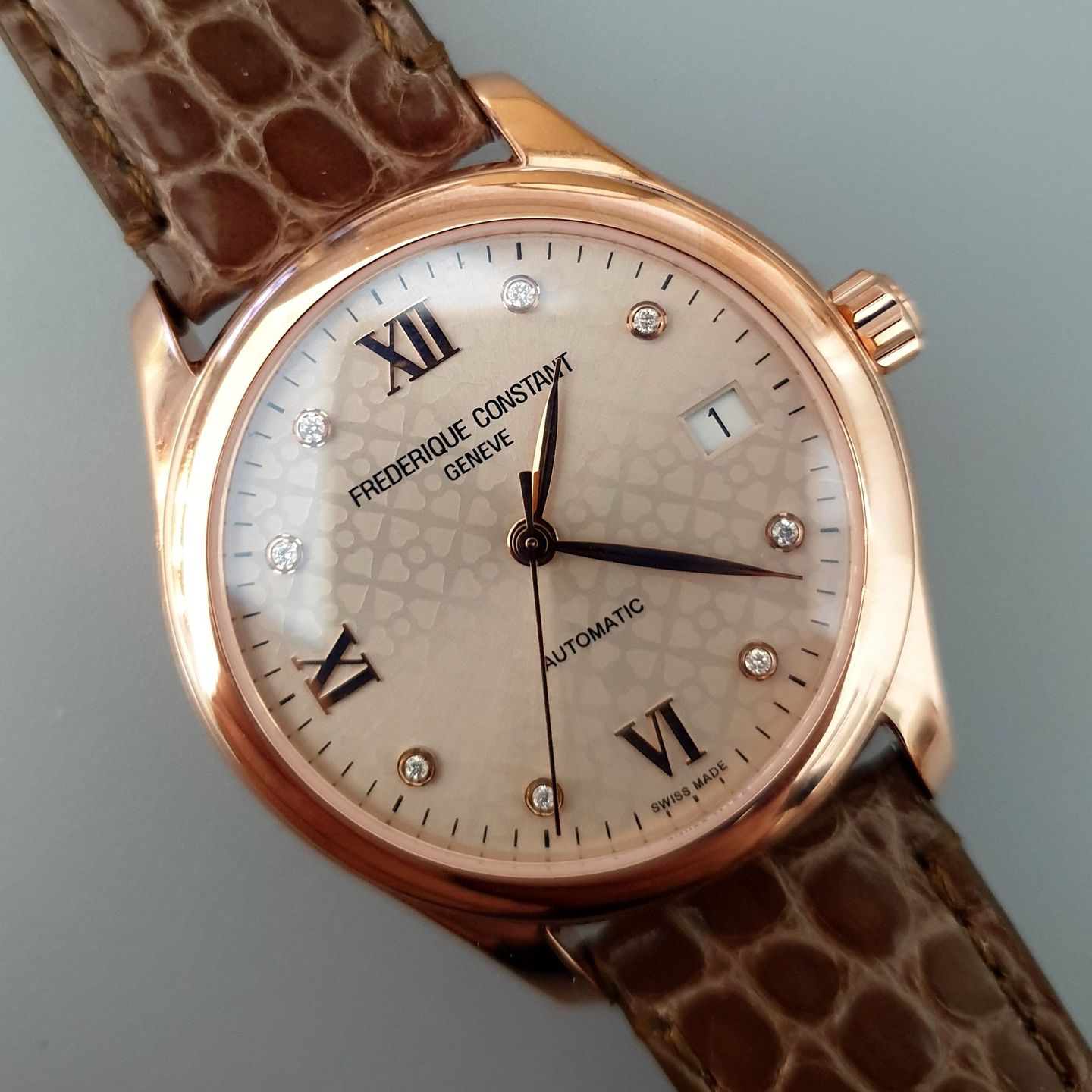 Frederique Constant Ladies Automatic FC-303LGD3B4 (2025) - Zilver wijzerplaat 36mm Staal (3/8)