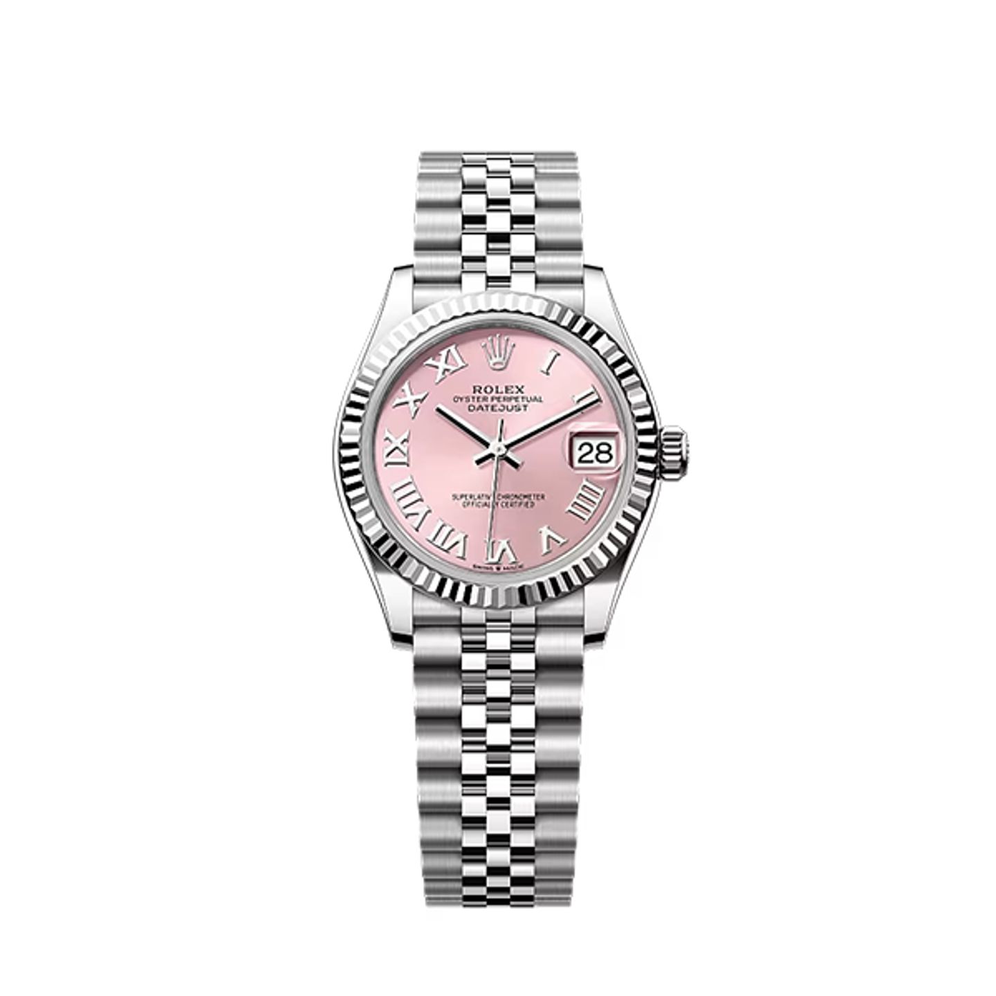 Rolex Datejust 31 278274 (2025) - Roze wijzerplaat 31mm Staal (1/8)