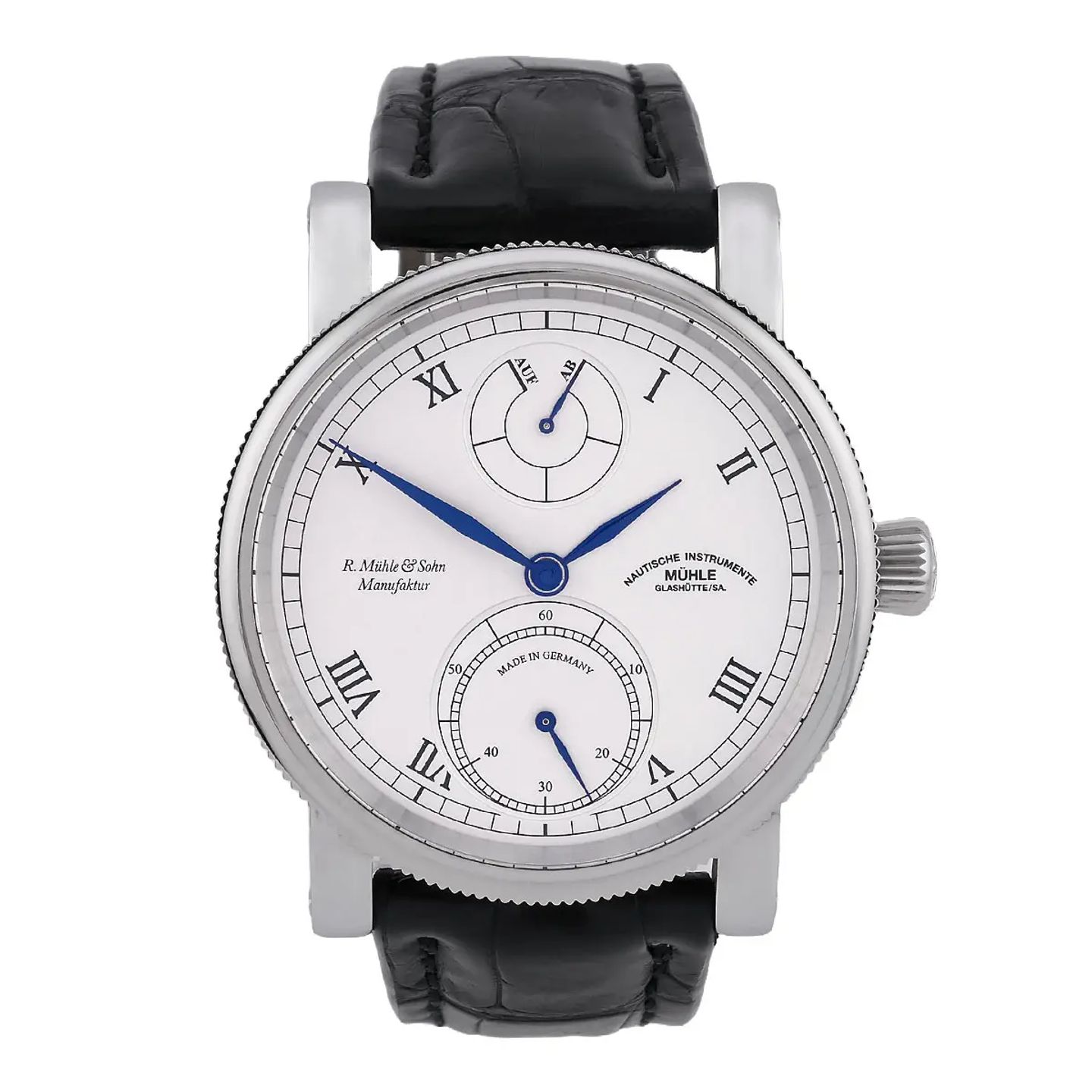 Mühle Glashütte Unknown Unknown (2017) - Wit wijzerplaat 44mm Staal (1/8)