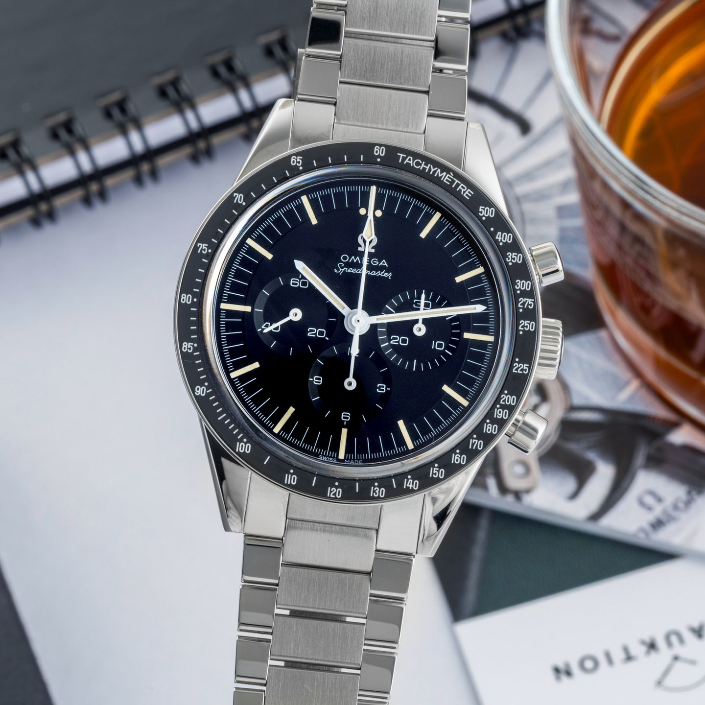 Omega Speedmaster Professional Moonwatch 311.30.40.30.01.001 (Onbekend (willekeurig serienummer)) - Zwart wijzerplaat 40mm Staal (3/8)