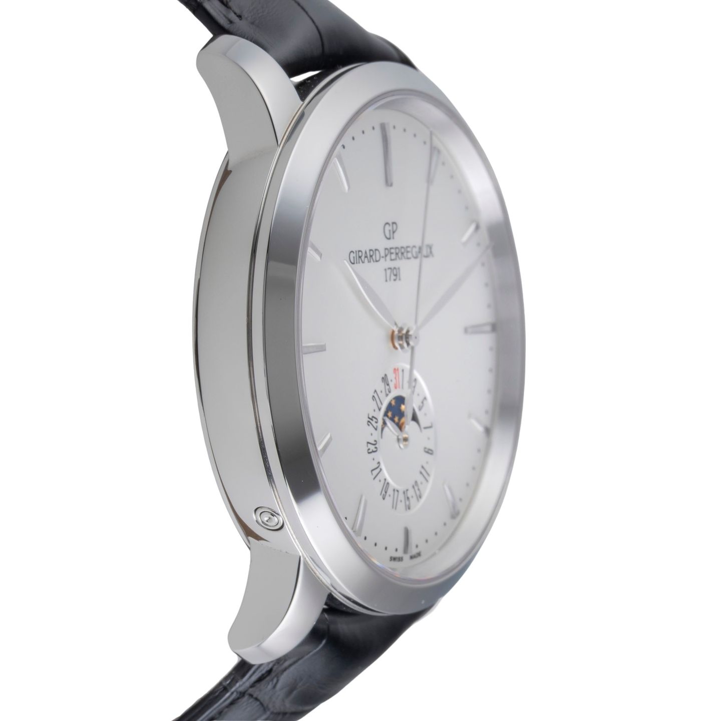 Girard-Perregaux 1966 49545-11-131-11A (Onbekend (willekeurig serienummer)) - Wit wijzerplaat 41mm Staal (7/8)