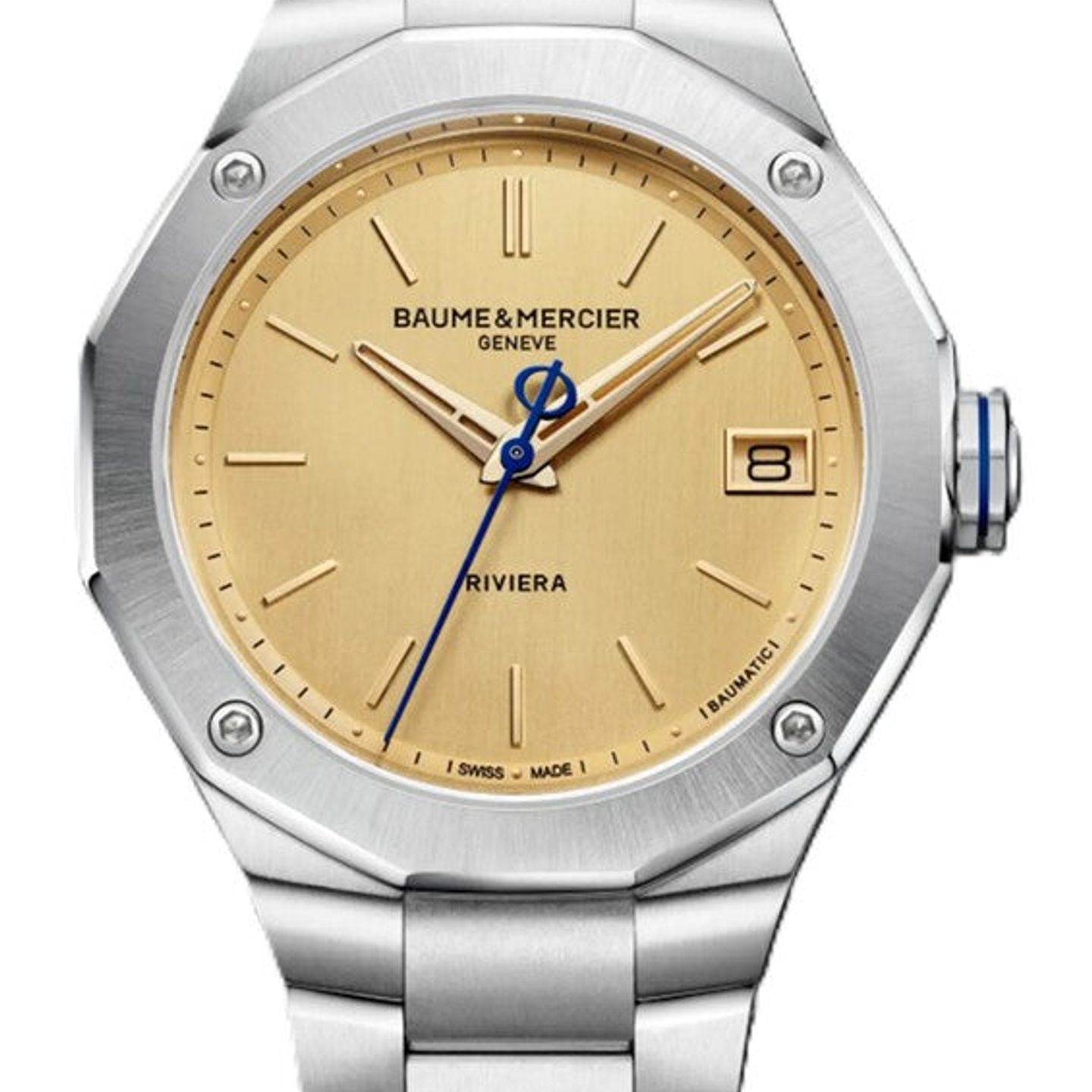 Baume & Mercier Riviera M0A10822 (2025) - Geel wijzerplaat 39mm Staal (1/1)