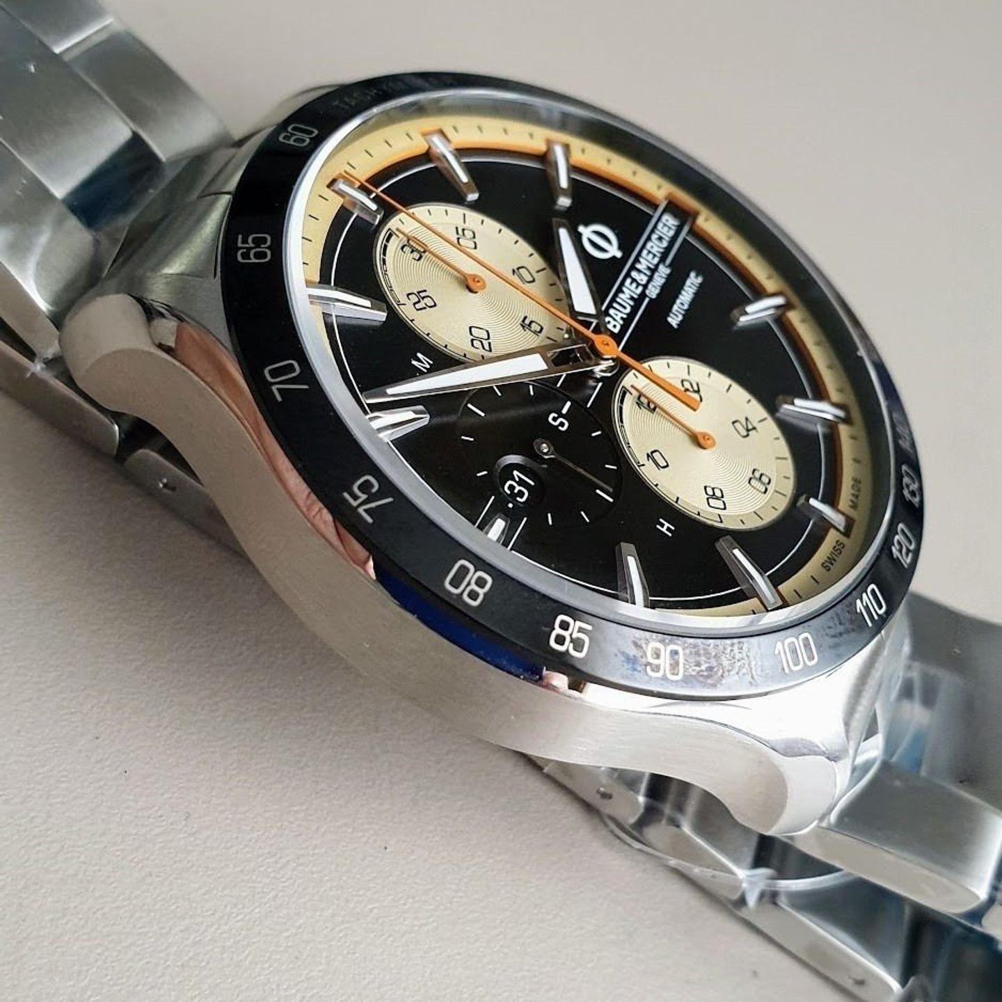 Baume & Mercier Clifton M0A10435 (2024) - Black dial 44 mm Steel case (4/8)