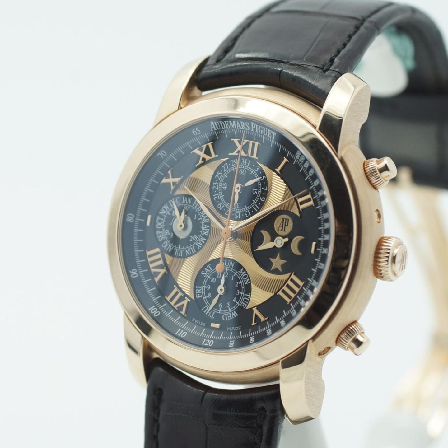 Audemars Piguet Jules Audemars 26094OR.OO.D002CR.01 (2007) - Black dial 43 mm Rose Gold case (5/8)