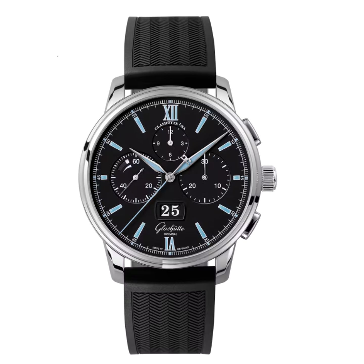 Glashütte Original Senator Chronograph Panorama Date 1-37-01-03-02-33 (2023) - Black dial 42 mm Steel case (1/1)