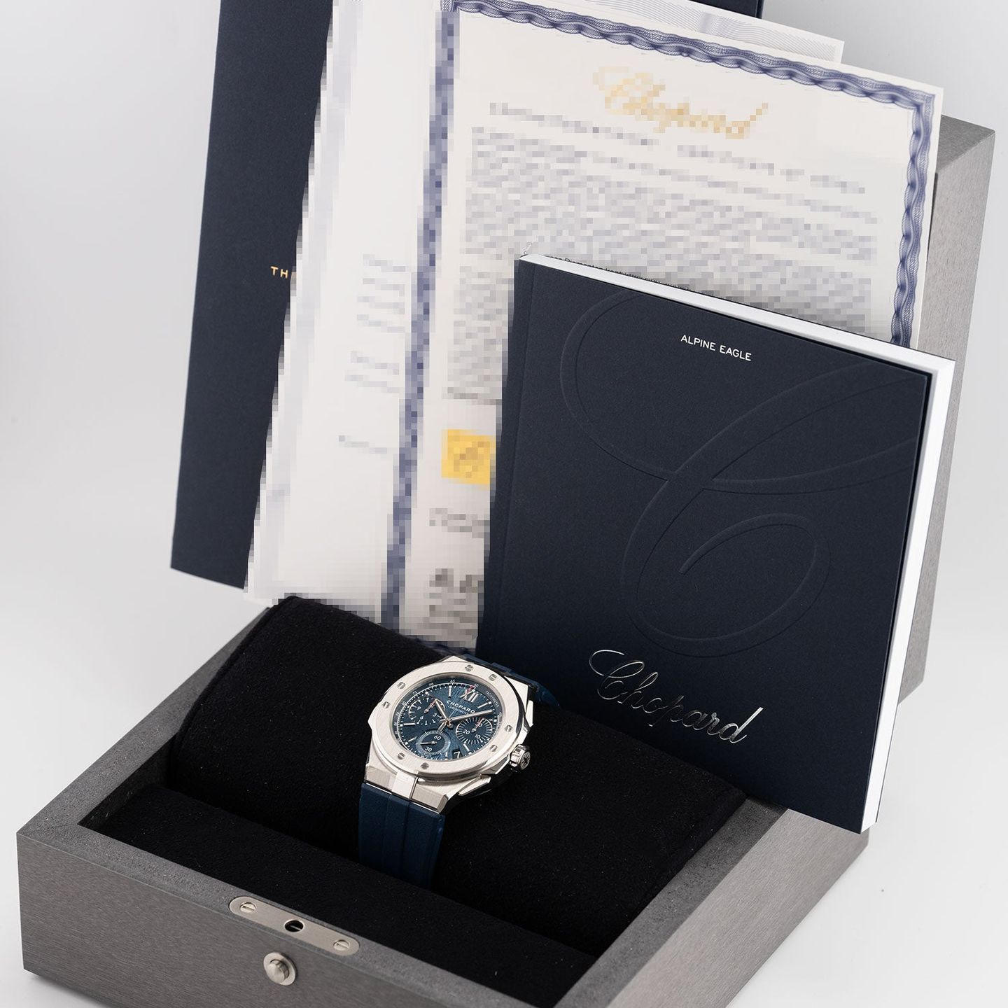 Chopard Alpine Eagle 298609-3003 (2022) - Blauw wijzerplaat 44mm Staal (5/5)