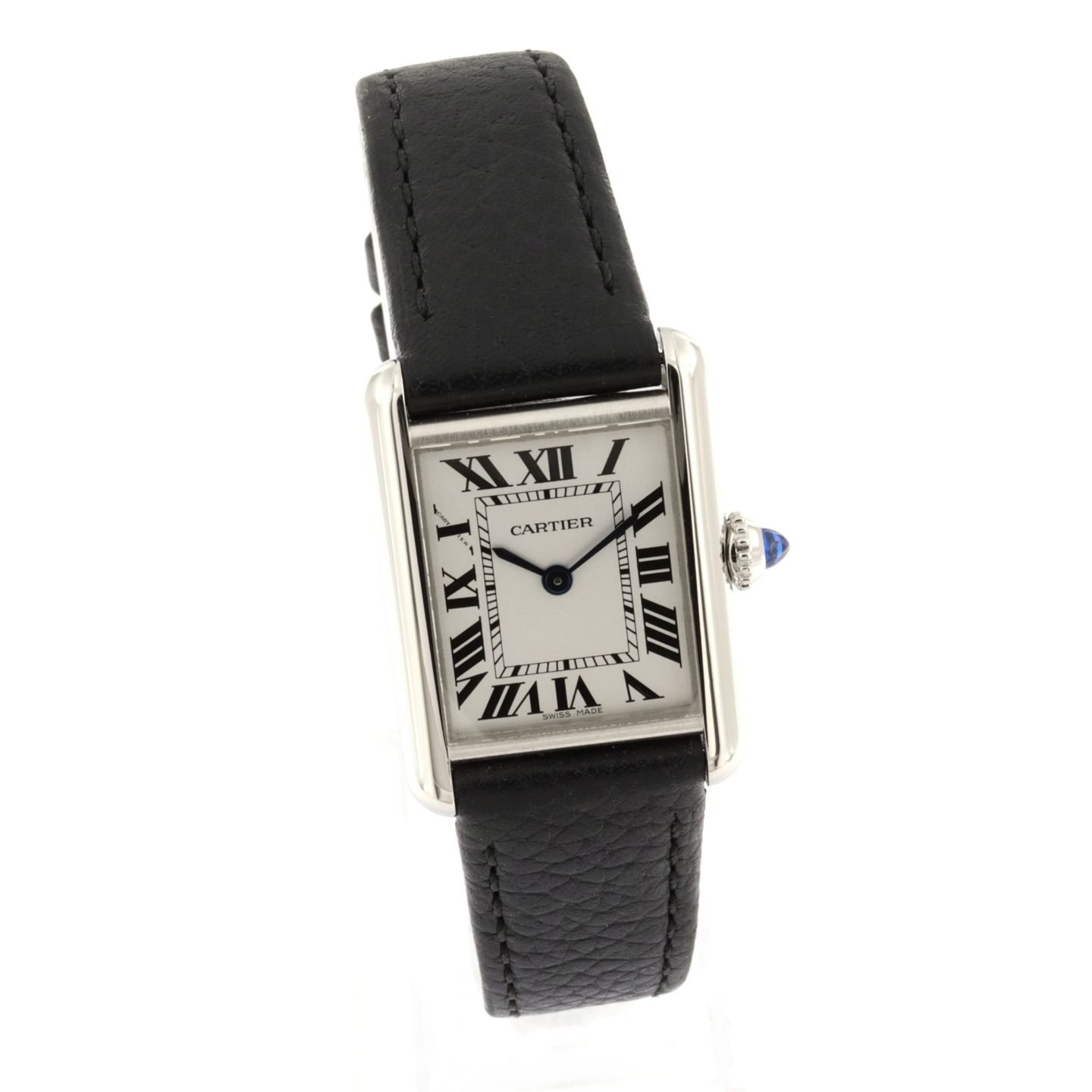 Cartier Tank WSTA0042 (2021) - White dial 30 mm Steel case (1/5)