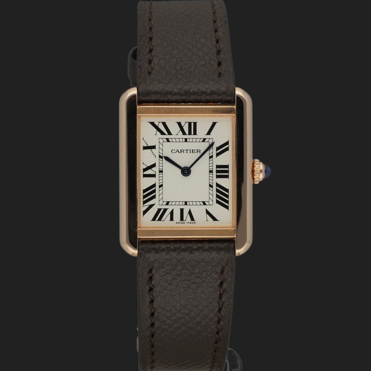 Cartier Tank Solo W5200024 (2019) - Zilver wijzerplaat 31mm Roségoud (3/8)