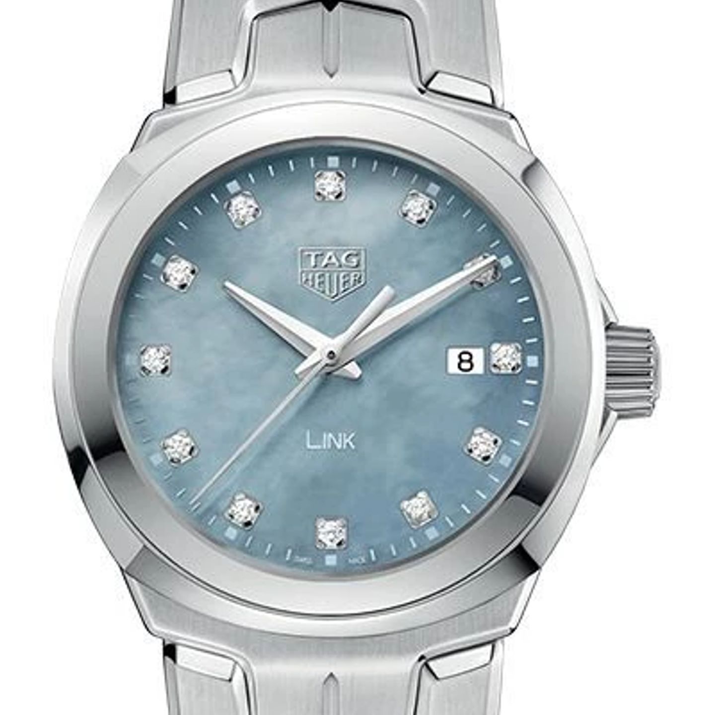 TAG Heuer Link Lady WBC1313.BA0600 (2024) - Blue dial 32 mm Steel case (2/2)