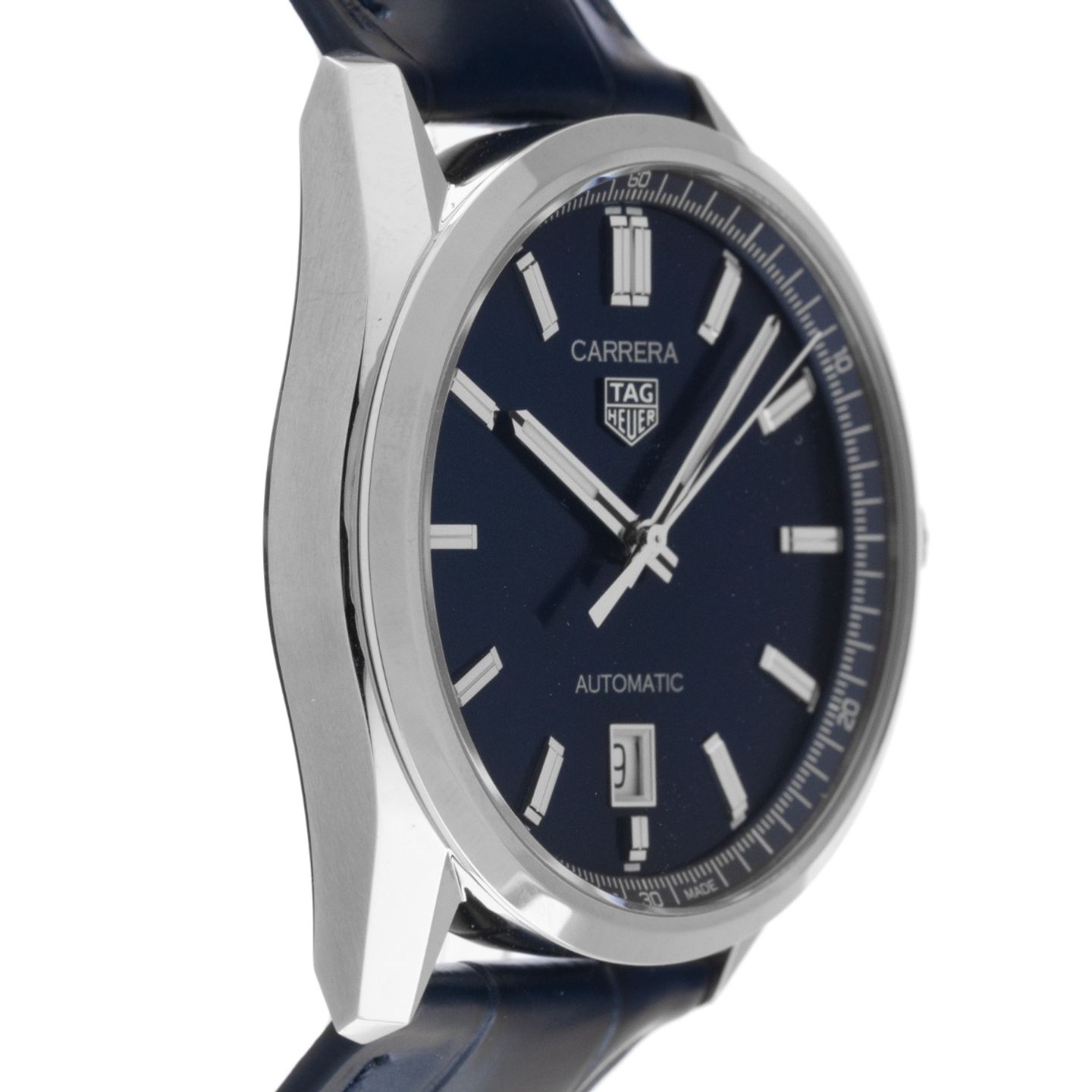 TAG Heuer Carrera Calibre 5 WBN2112.FC6504 (2025) - Blue dial 39 mm Steel case (5/7)