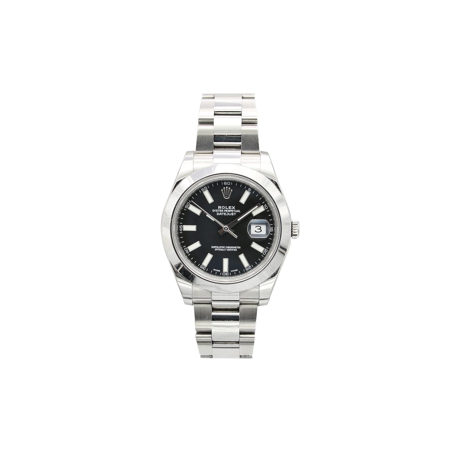 Rolex Datejust II 116300 (Onbekend (willekeurig serienummer)) - Zwart wijzerplaat 41mm Staal (1/8)