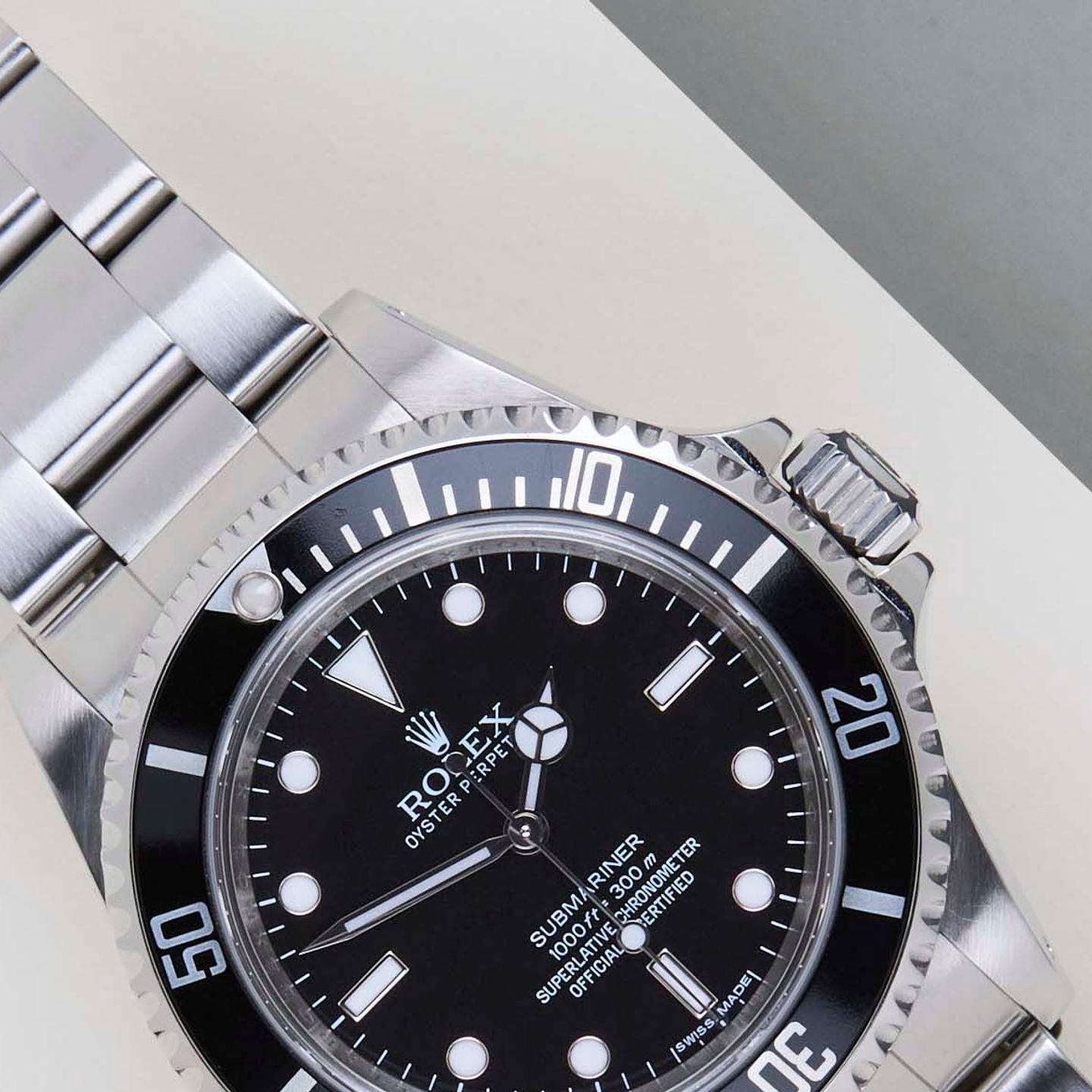 Rolex Submariner No Date 14060M (2012) - Zwart wijzerplaat 40mm Staal (3/8)