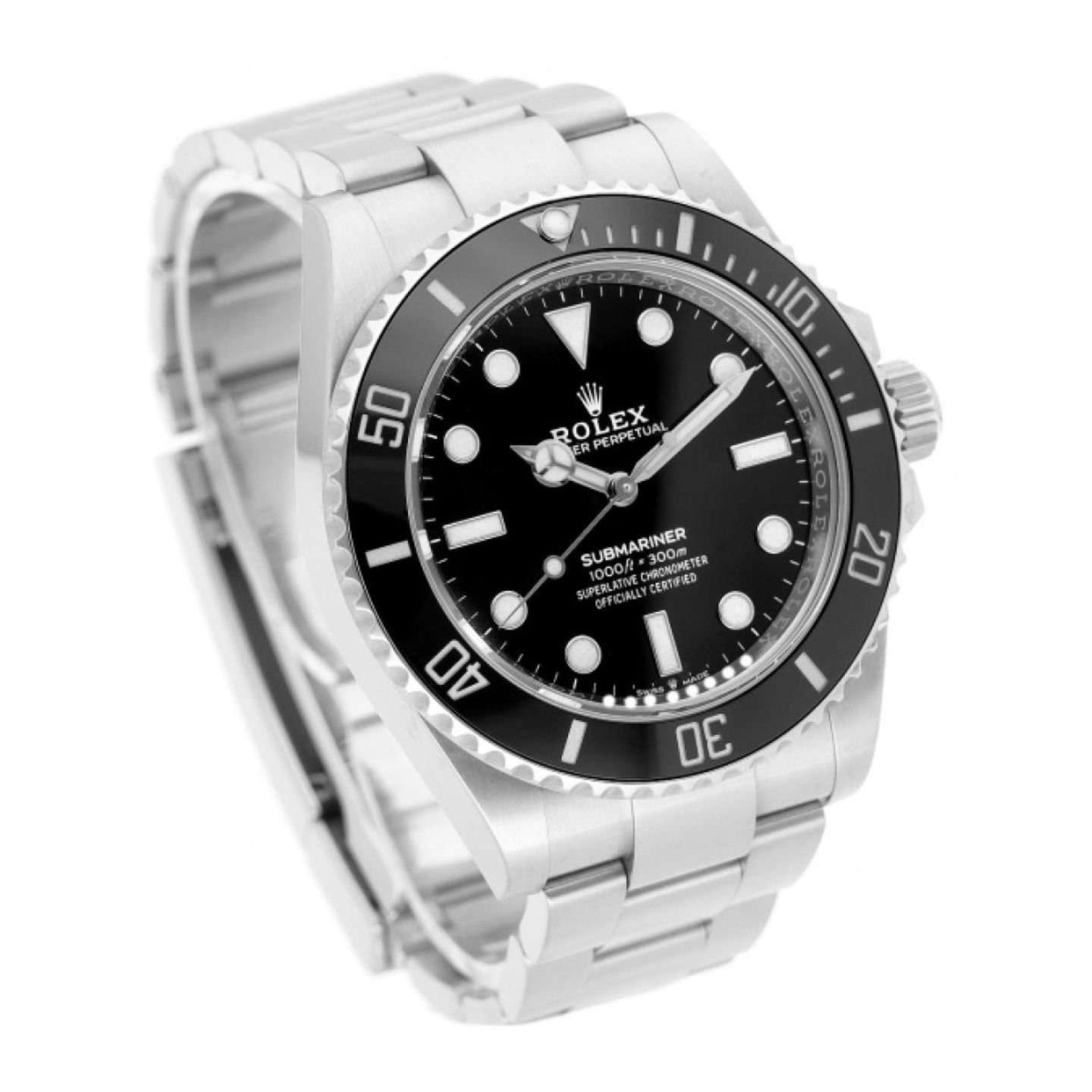 Rolex Submariner No Date 124060 (2021) - Zwart wijzerplaat 41mm Staal (3/5)
