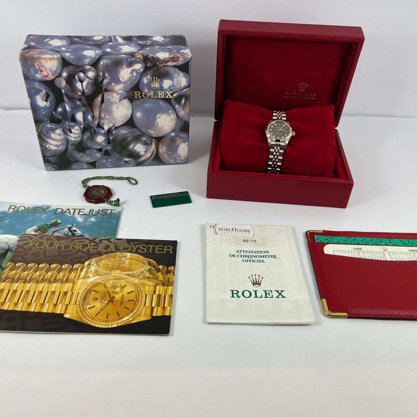 Rolex Lady-Datejust 69173 (Unknown (random serial)) - Grey dial 26 mm Gold/Steel case (6/8)