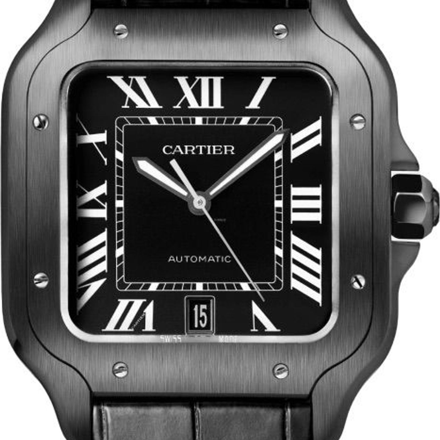 Cartier Santos WSSA0039 (2024) - Black dial 39 mm Steel case (1/1)