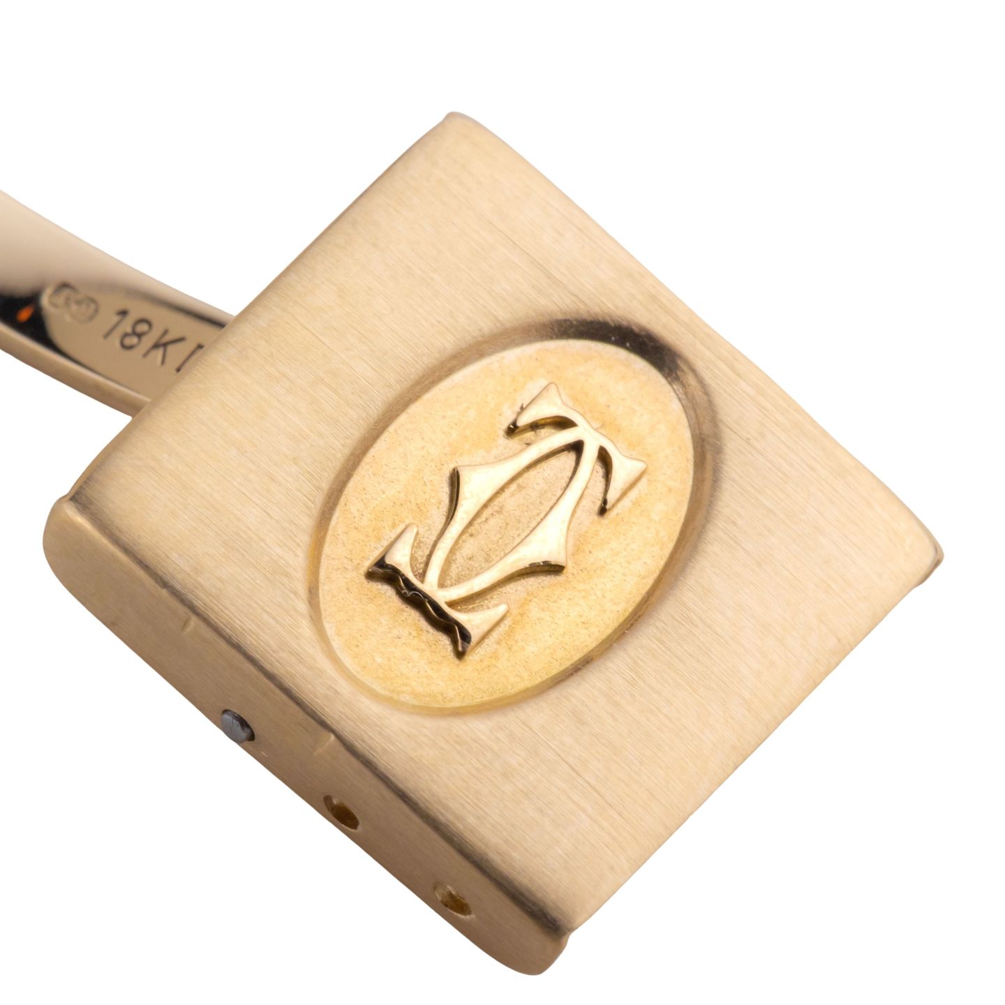 Cartier Santos 887901 (Unknown (random serial)) - Champagne dial 29 mm Yellow Gold case (7/8)