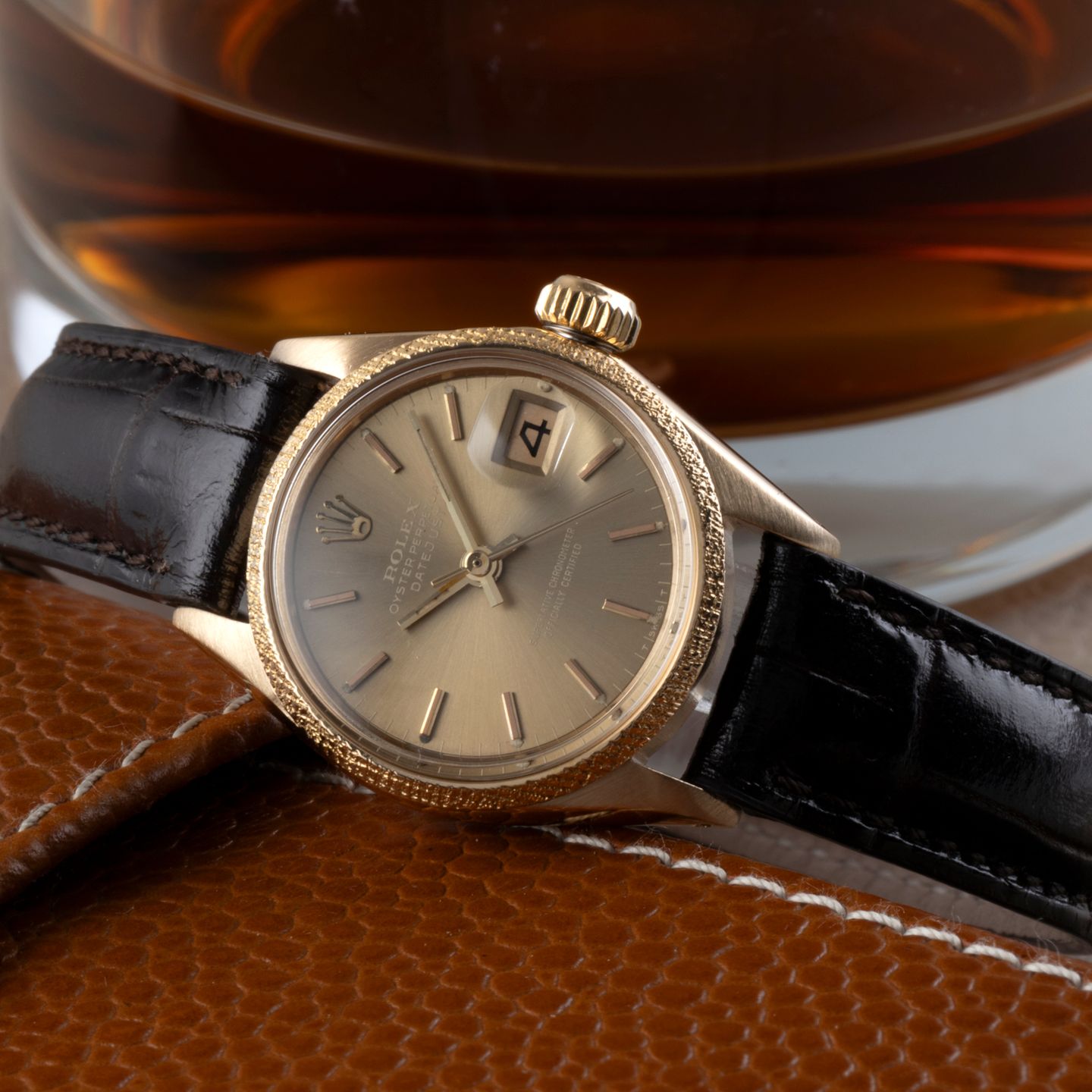 Rolex Lady-Datejust 6701 (1969) - 26mm Geelgoud (2/8)