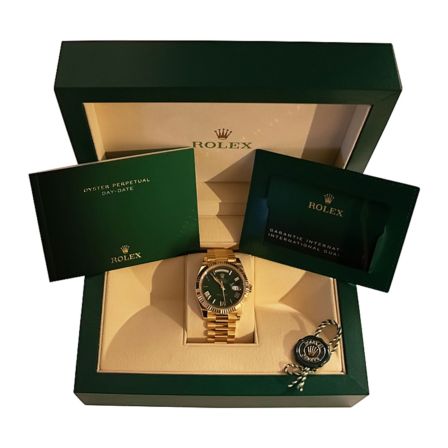 Rolex Day-Date 40 228238 (2024) - Green dial 40 mm Yellow Gold case (4/4)