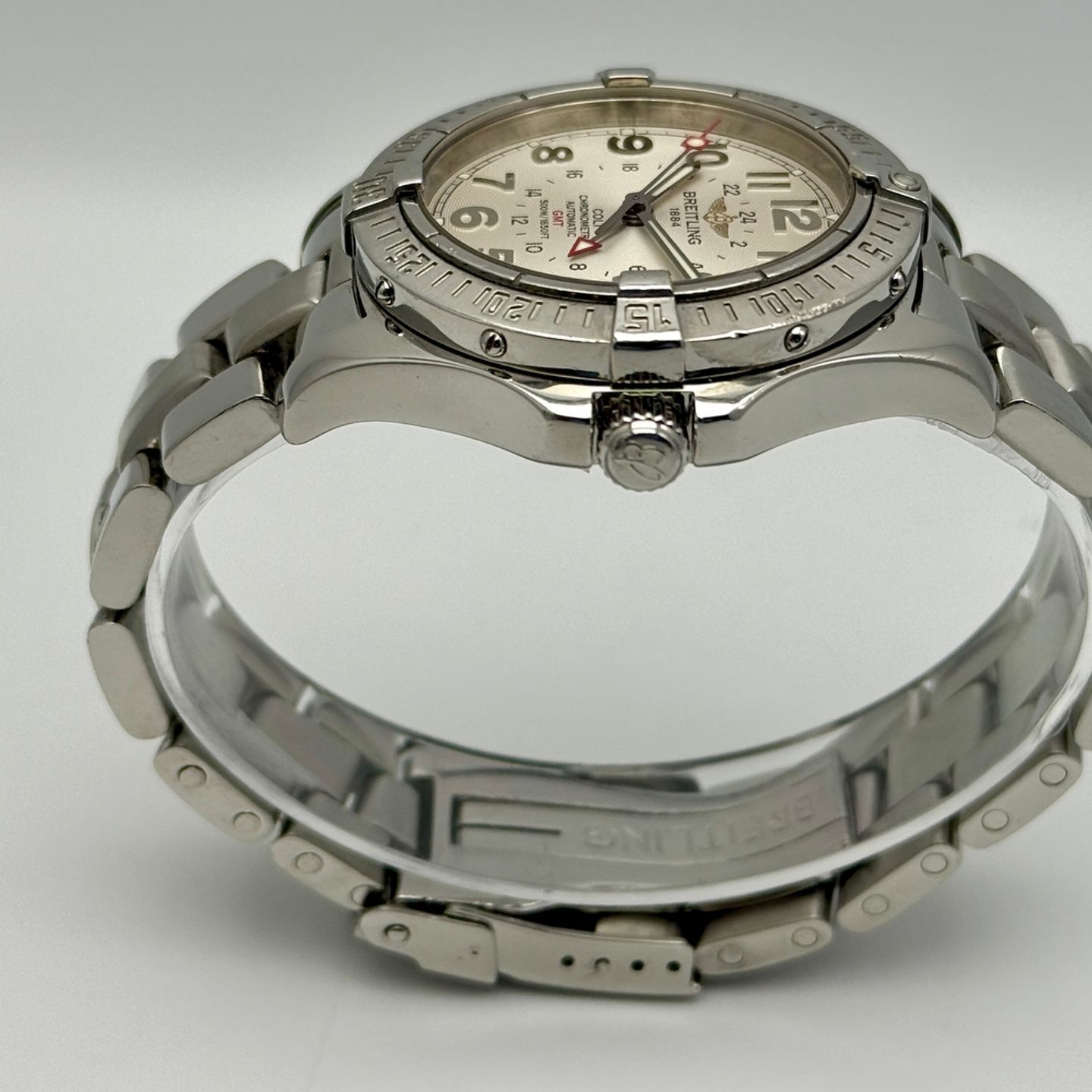 Breitling Colt GMT A32350 (2005) - Silver dial 40 mm Steel case (8/8)