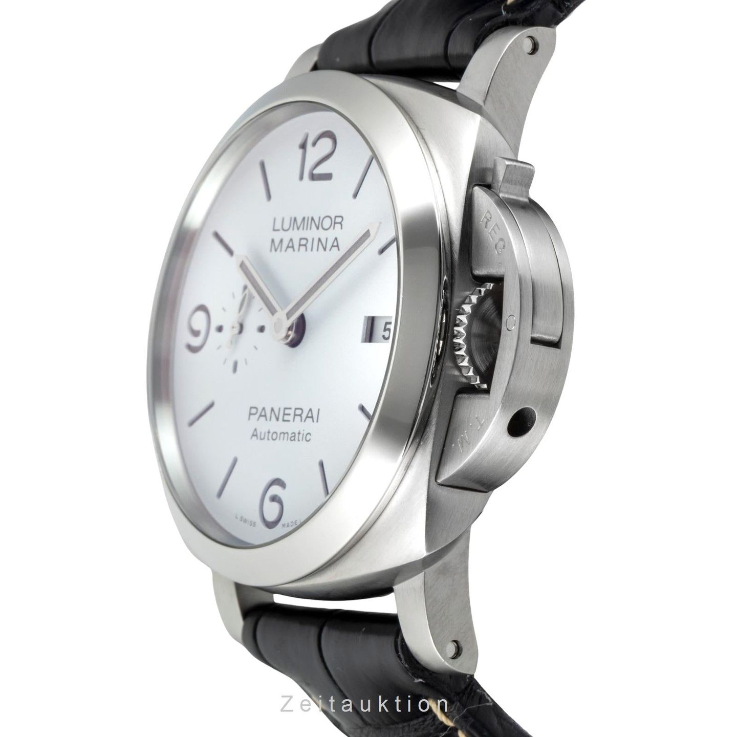 Panerai Luminor Marina PAM01314 (Onbekend (willekeurig serienummer)) - Wit wijzerplaat 44mm Staal (5/8)