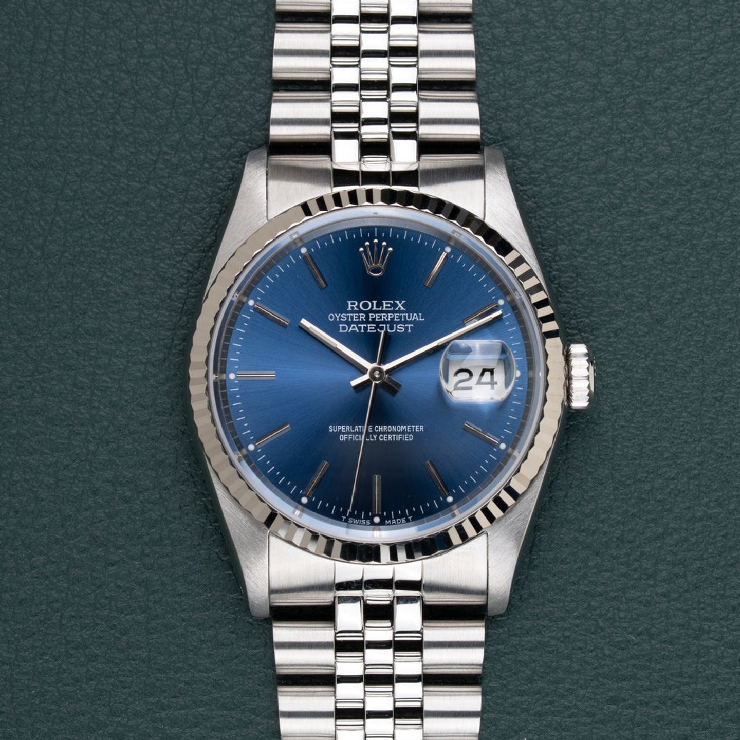 Rolex Datejust 36 16234 (1991) - Zwart wijzerplaat 36mm Staal (1/8)