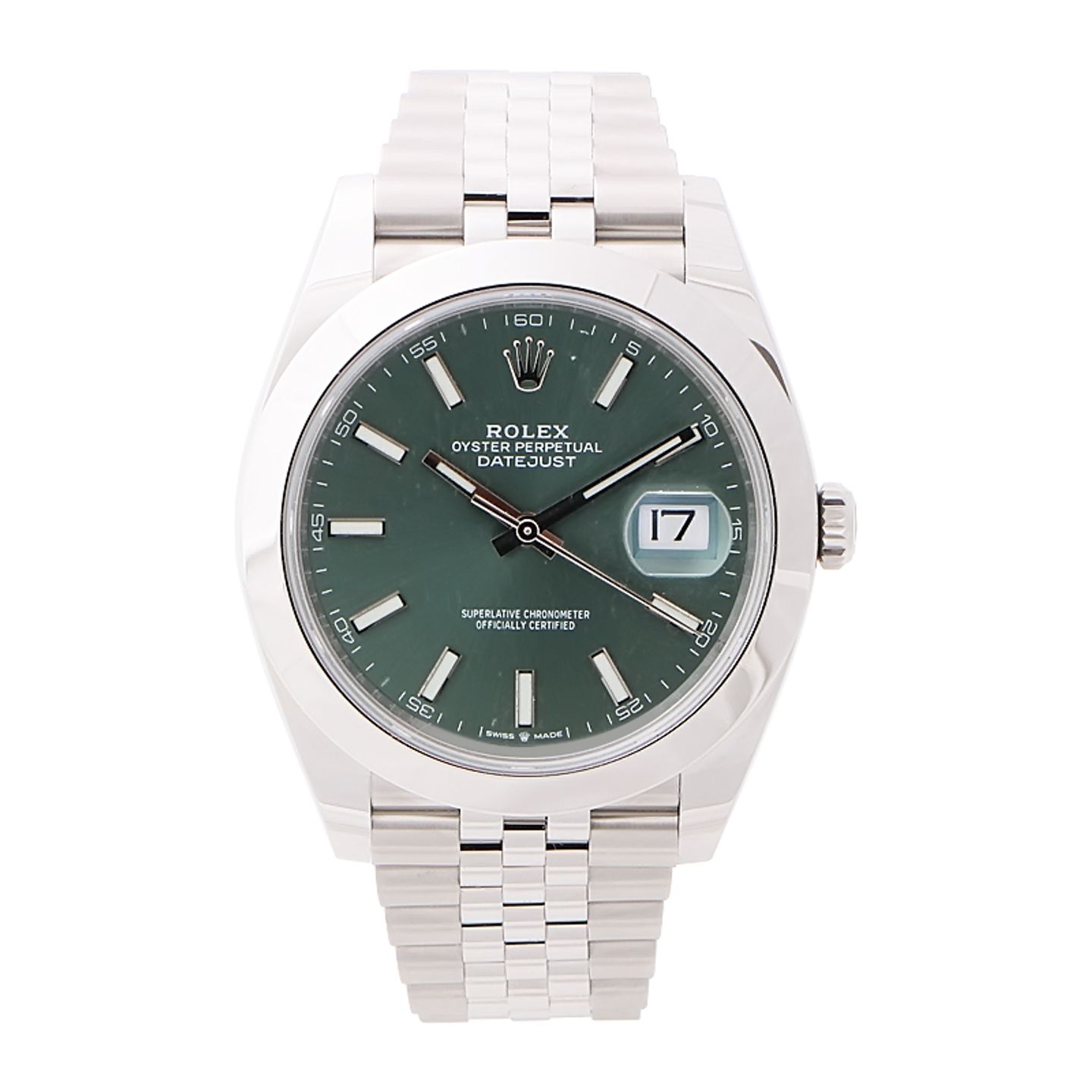 Rolex Datejust 41 126300 (2025) - Green dial 41 mm Steel case (1/4)