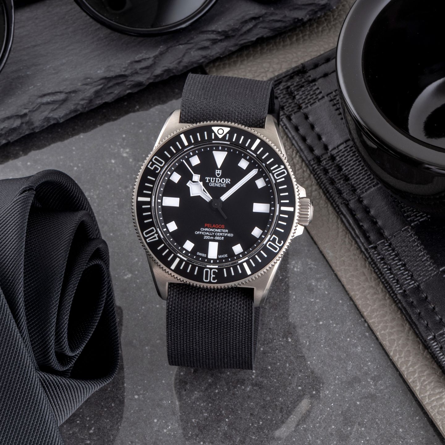 Tudor Pelagos 25717N (Onbekend (willekeurig serienummer)) - Zwart wijzerplaat 42mm Titanium (1/8)