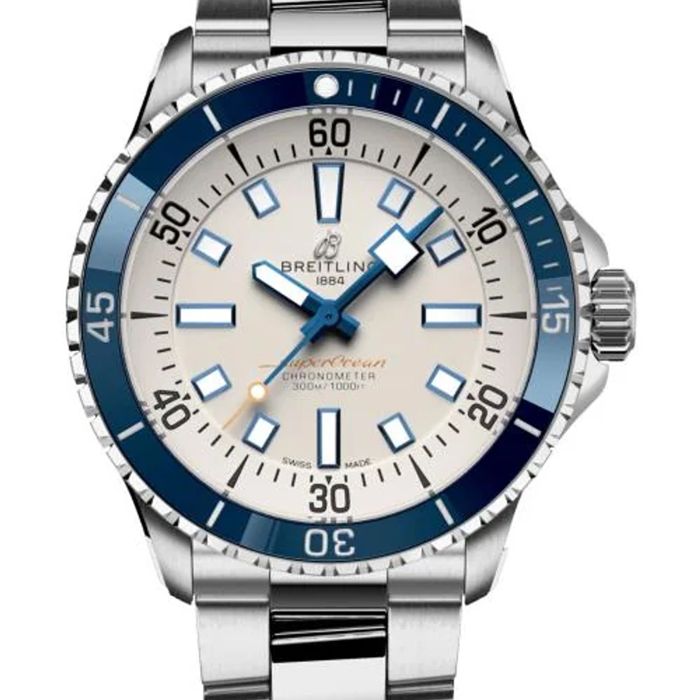 Breitling Superocean 42 A17375E71G1A1 (2026) - Zilver wijzerplaat 42mm Staal (1/1)