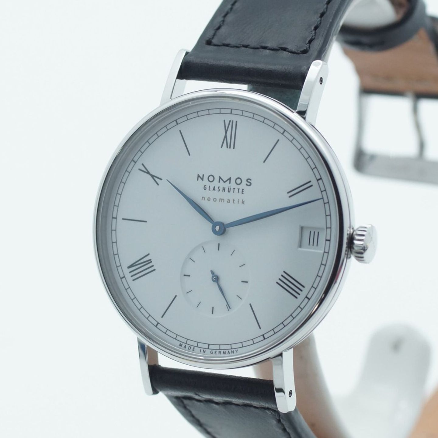 NOMOS Tangente Neomatik 175 (2020) - Zilver wijzerplaat 35mm Staal (5/8)