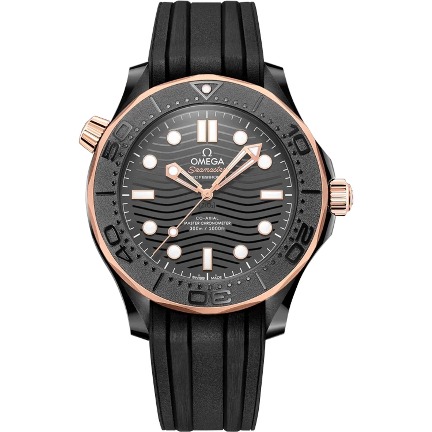 Omega Seamaster Diver 300 M 210.62.44.20.01.001 (2025) - Zwart wijzerplaat 44mm Roségoud (1/1)