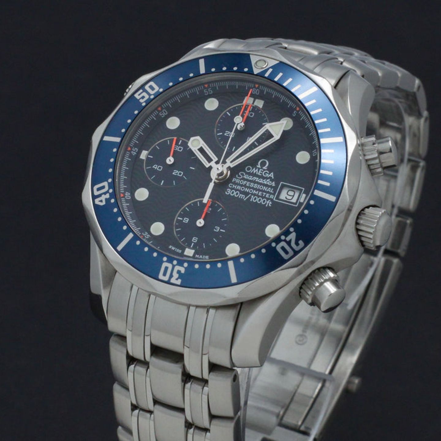 Omega Seamaster Diver 300 M 2599.80.00 (1999) - Blue dial 42 mm Steel case (7/7)